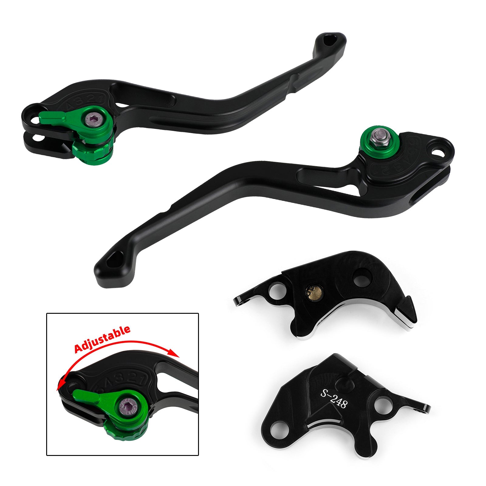 Suzuki GSXR600 GSXR750 2004-2005 NEW Short Clutch Brake Lever