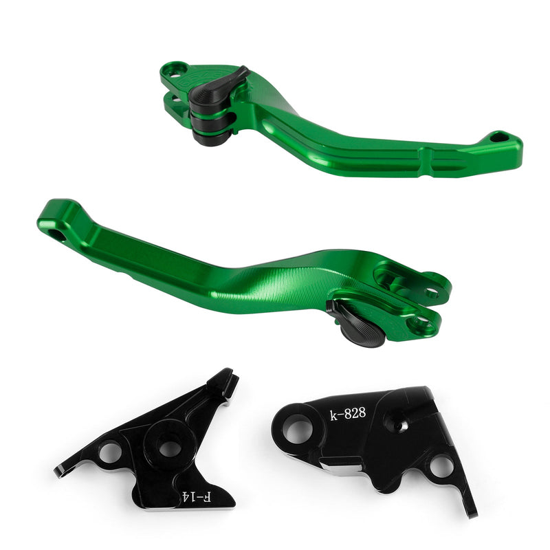 Palanca de freno de embrague corto CNC Kawasaki ZZR600 ZX6R ZX9R ZX10R Z1000