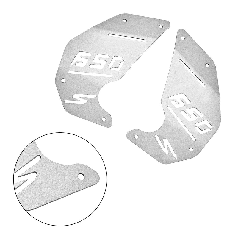 Kawasaki Vulcan S En Vn650 2015-2022 Placa De Cubierta Del Motor Panel Lateral Plata Para Café