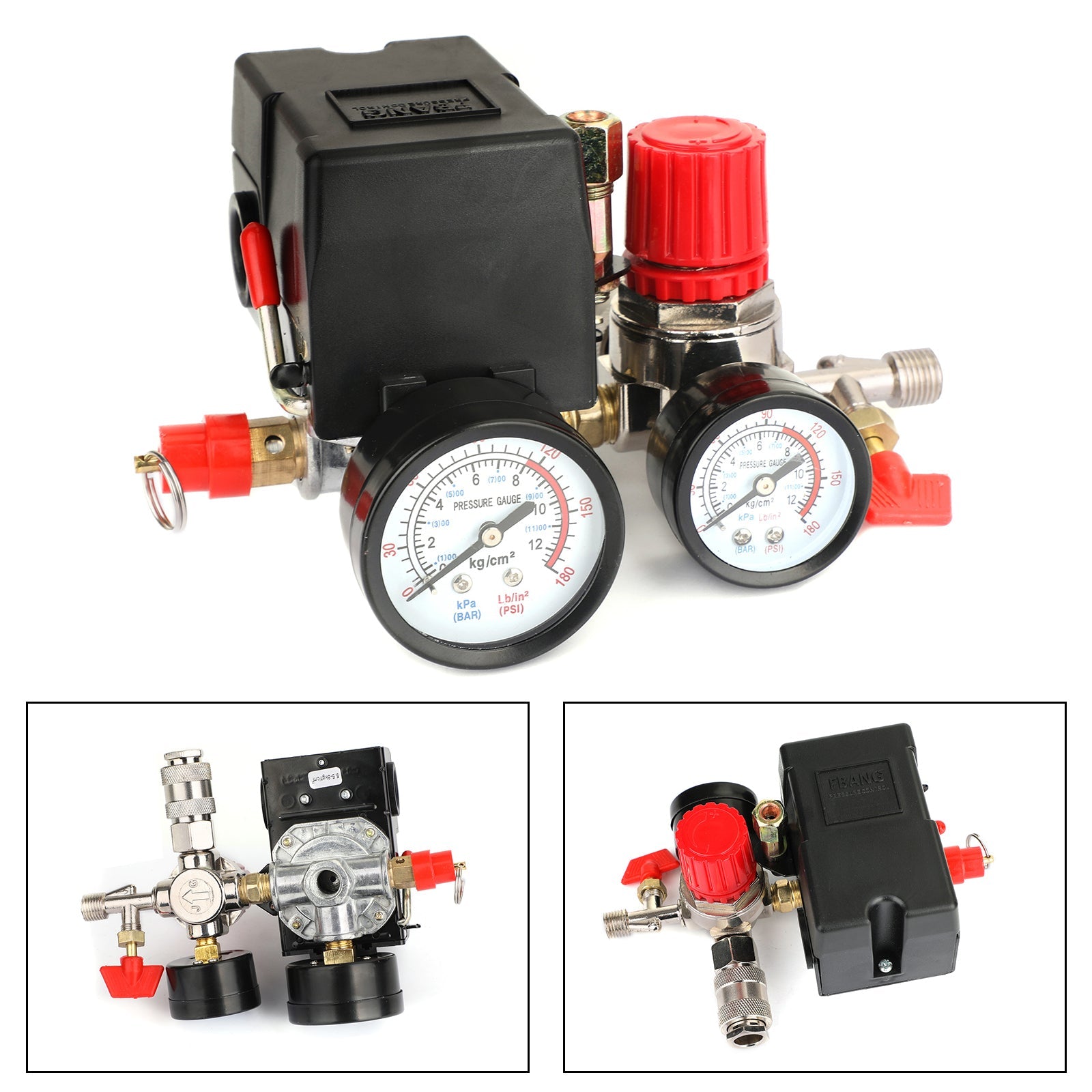 Air Compressor Pressure Control Switch Manifold Regulator Fitting