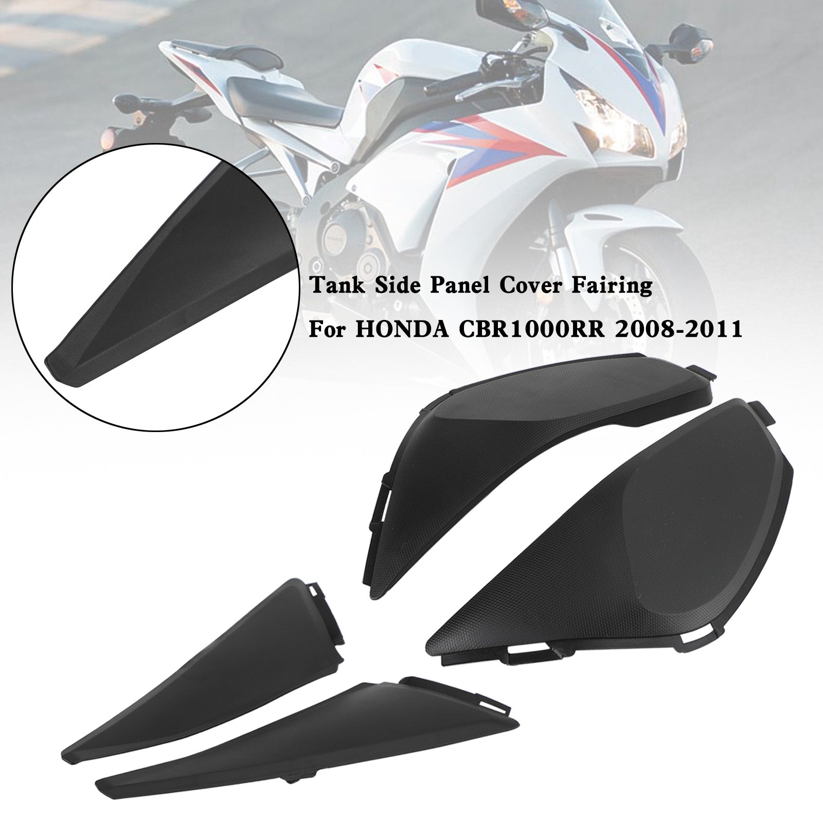 Honda CBR1000 RR 2008-2011 Gas Tank Side Trim Cover Panel Fairing Cowl