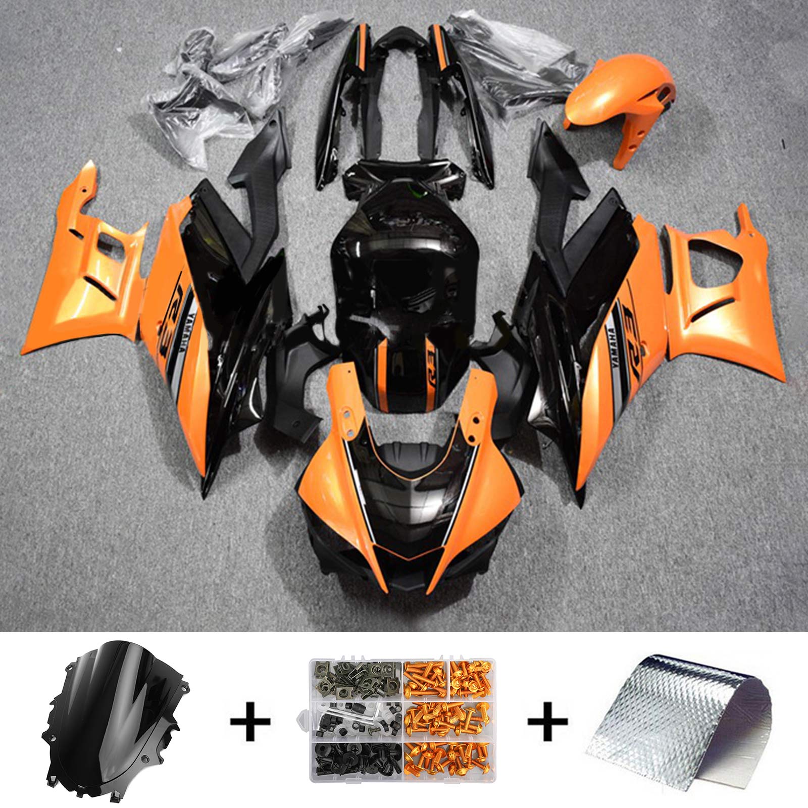 Yamaha YZF-R3 R25 2022-2023 Fairing Kit هيكل السيارة بلاستيك ABS