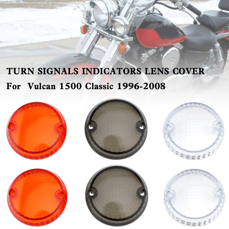 Turn Signals Indicators Lens Cover For Yamaha Kawasaki Vulcan 1500 VN