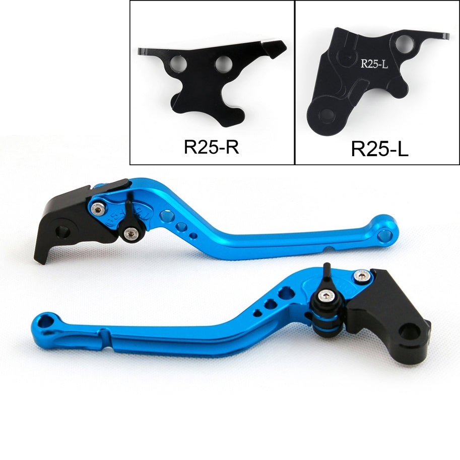 Long Brake Clutch Levers For Yamaha YZF R3 2015 YZF R25 2014-2015 Black Generic