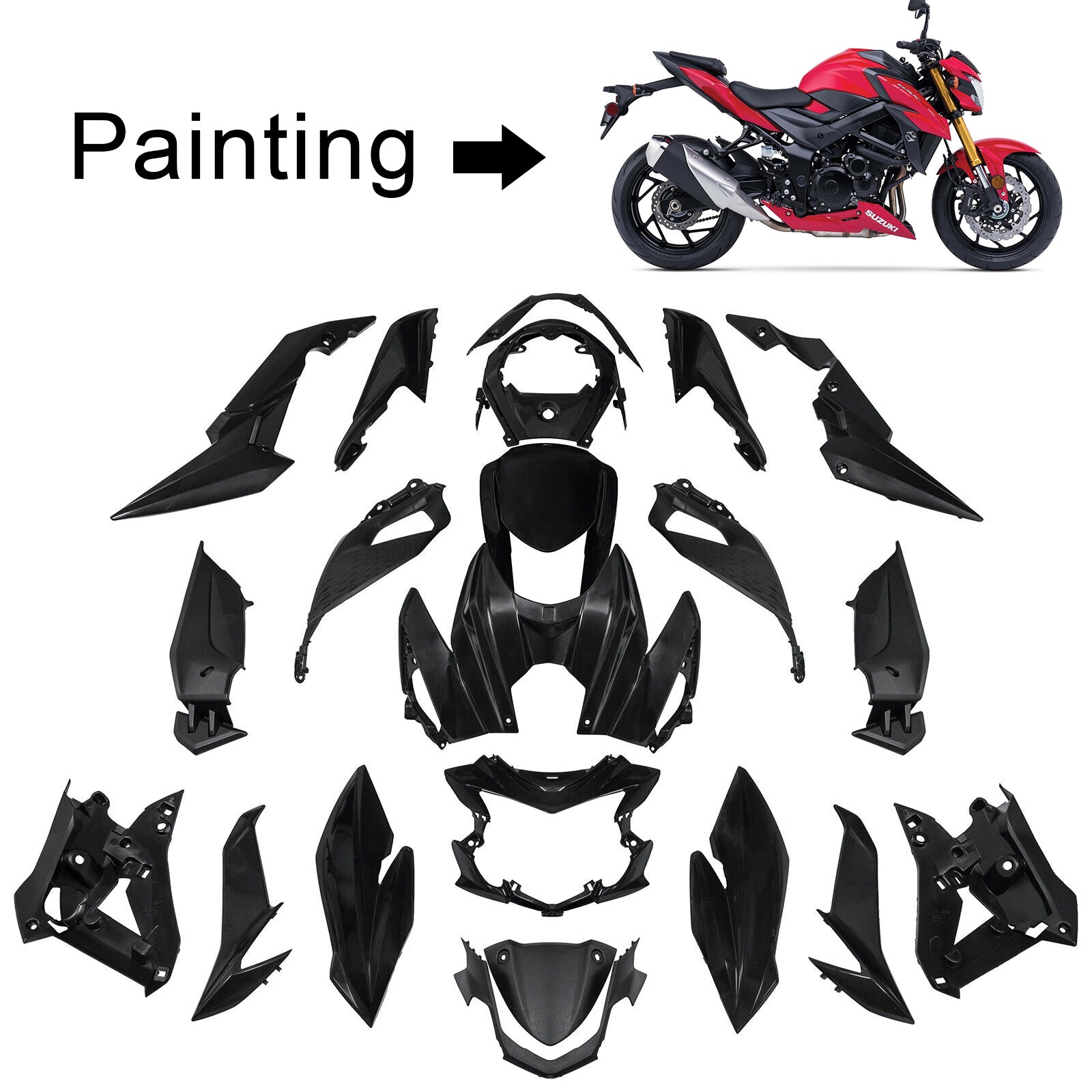 Suzuki GSX-S 750 2017-2021 Fairing Kit Bodywork Plastic ABS