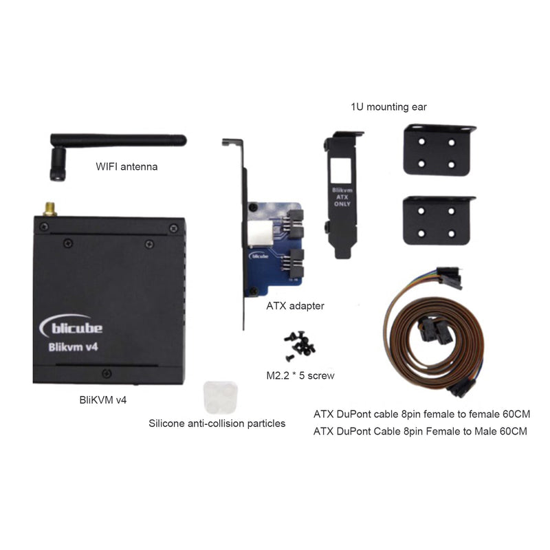 BliKVMv4 Over IP PoE HDMI Loop Out Process Control Operation Maintenance IPKVM