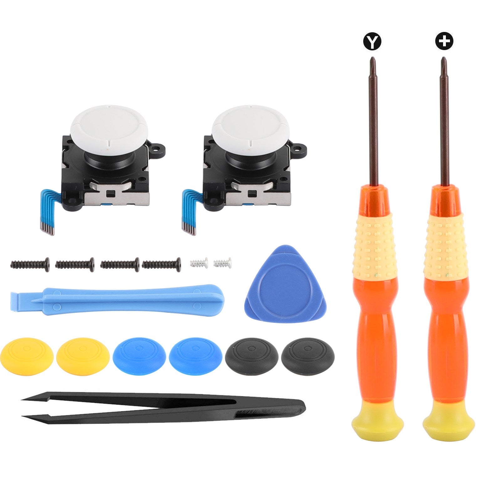 19in1 Repair Set 3D Analog Sensor Stick + Tool Fit for Switch Lite Joystick