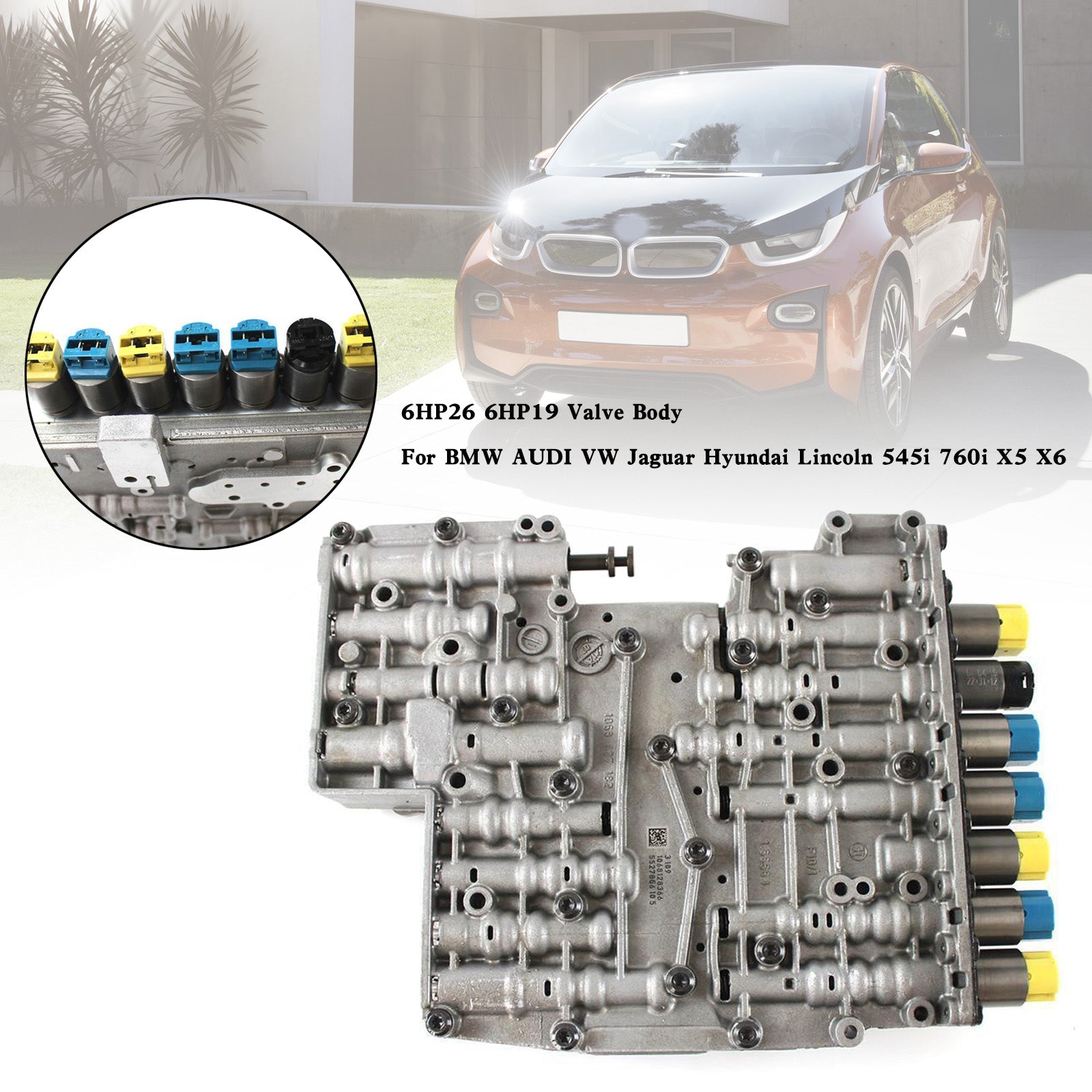 Jaguar 2006-2009 XKR XK8 XJR Super XJ8 XJ8L V8 4.2L 6HP26 6HP19 Cuerpo de válvula