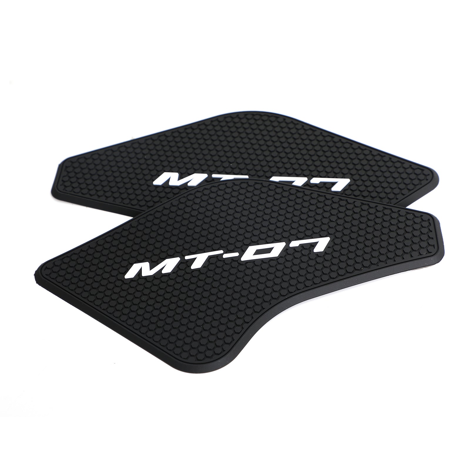 Side Grip Tank Pads Black For Yamaha MT-07 MT07 2021 - 2022 2-Piece Kit Generic