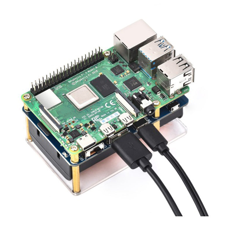 Kit UPS HAT (D) para módulo de fuente de alimentación ininterrumpida Raspberry Pi 5V