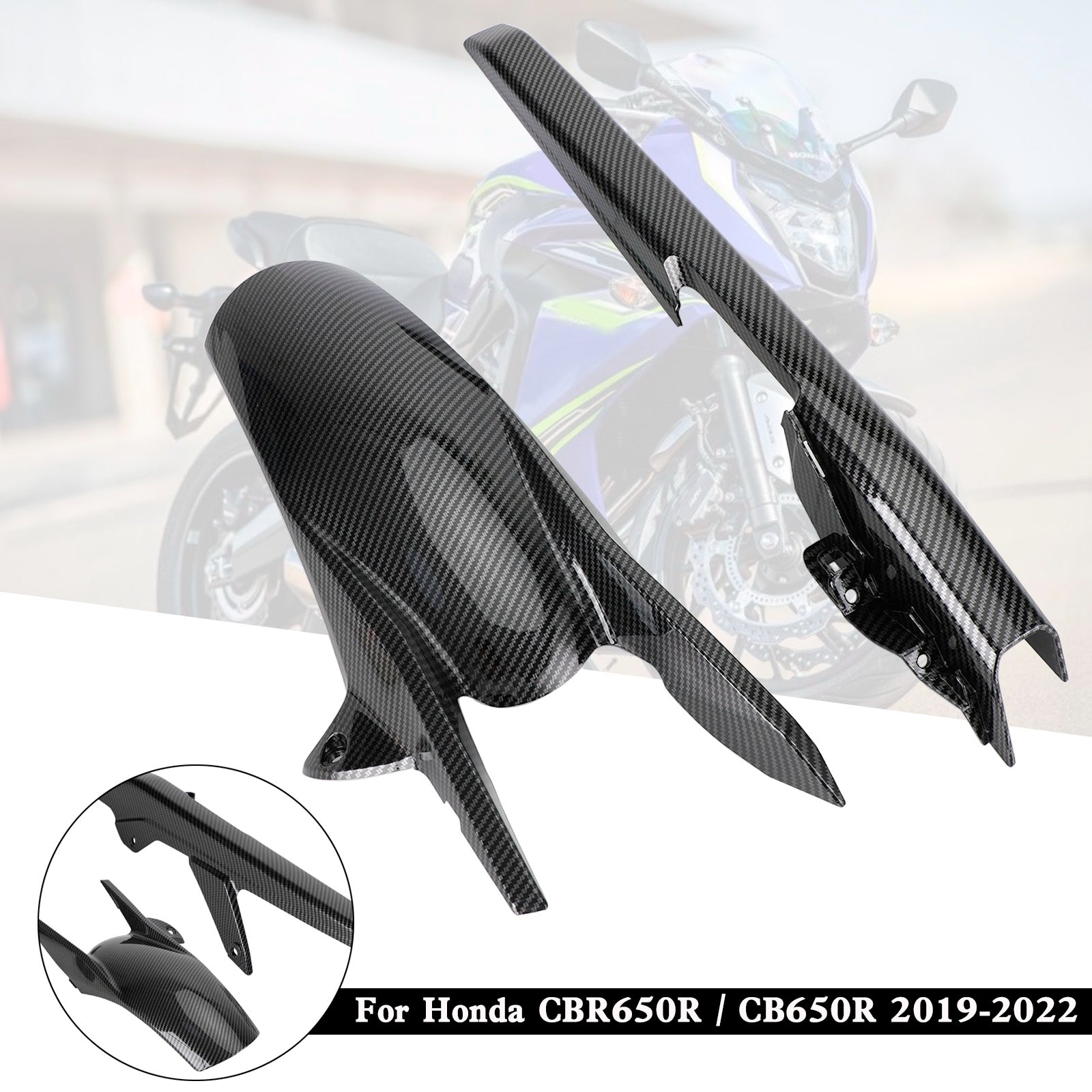 Guardabarros trasero carenado para Honda CBR650R CB650R 2019-2022