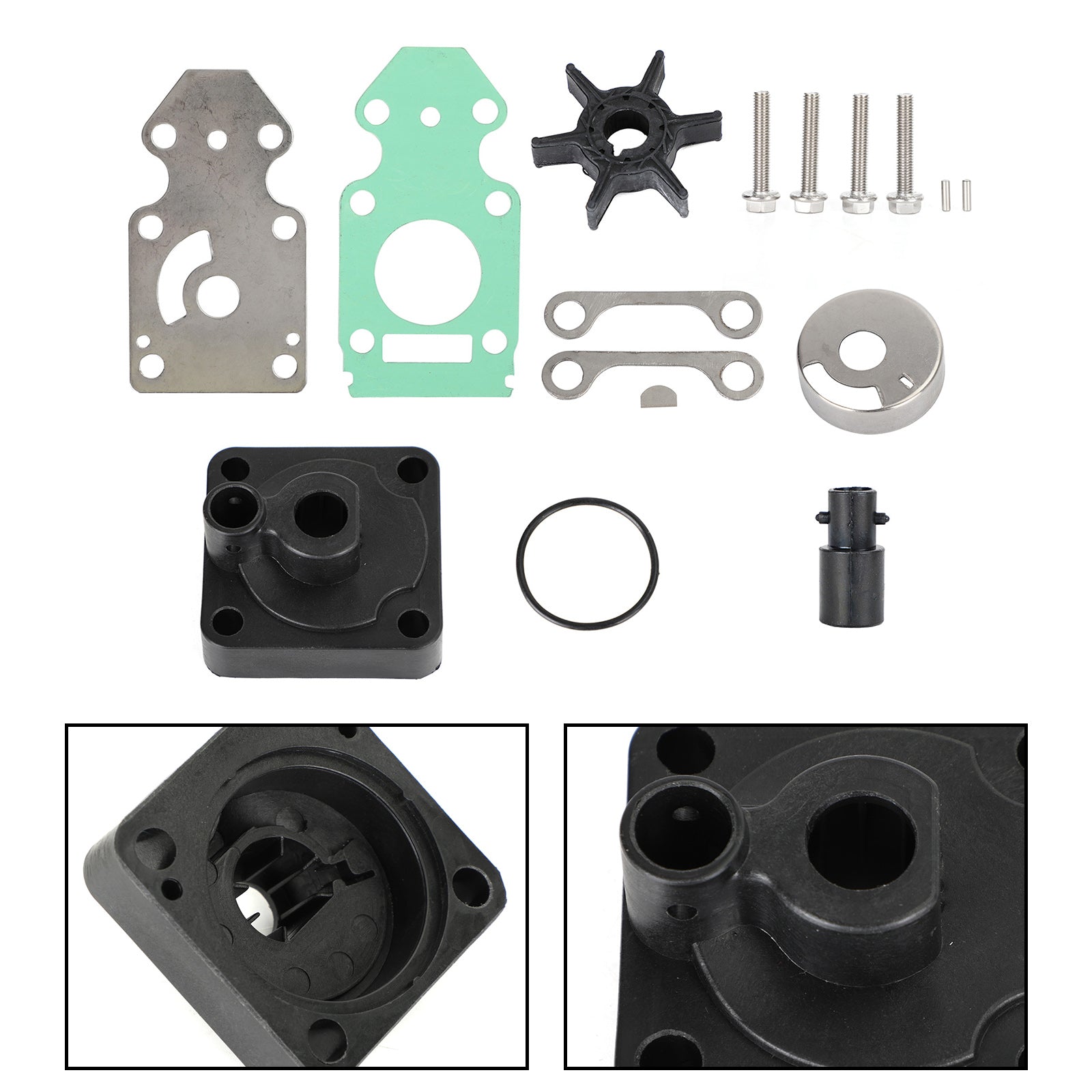 Water Pump Rebuild Kit fit for Yamaha w Housing 63V-W0078-02-00 9.9 15HP