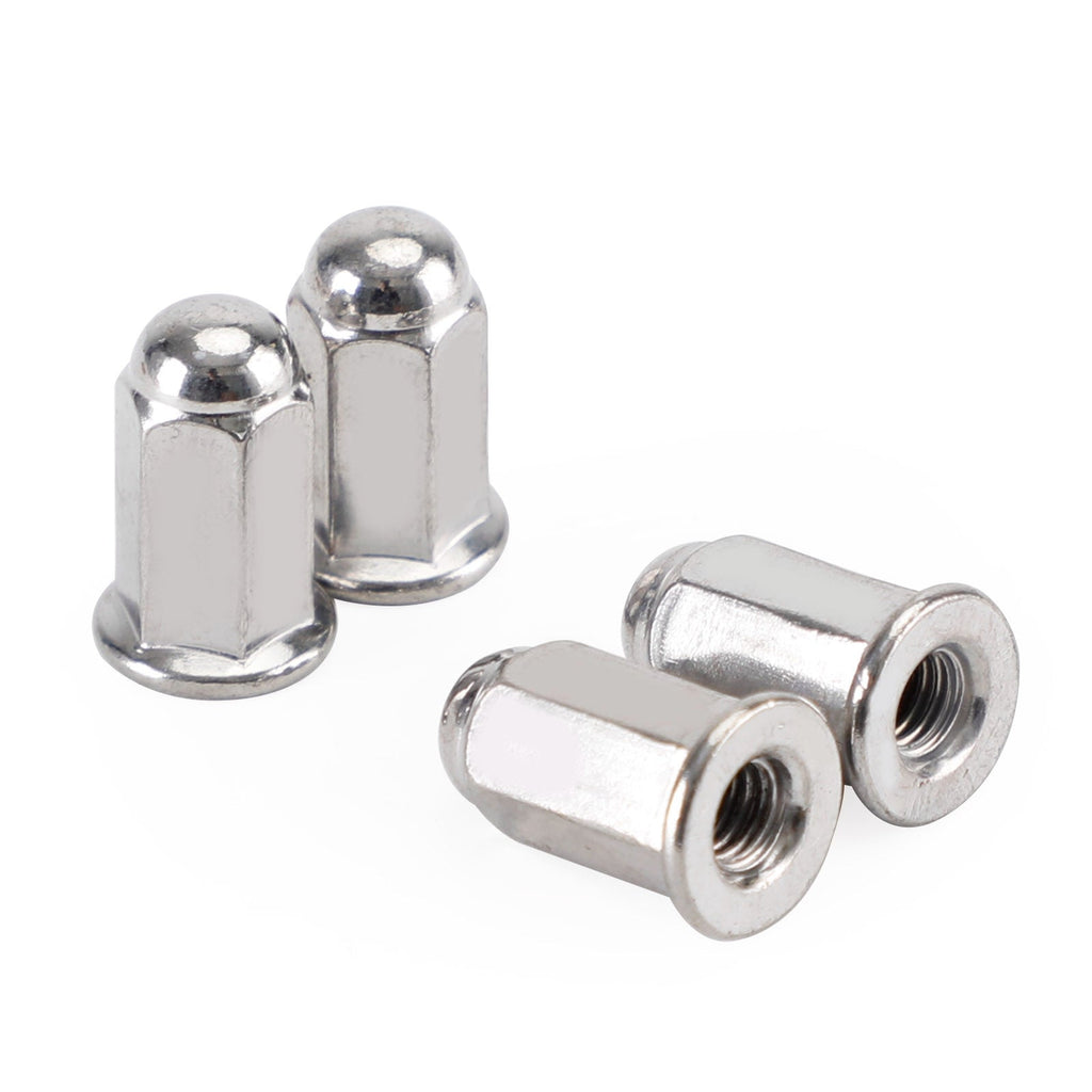 Honda Goldwing GL1500 Valkyrie GL1800 Rune 6 Exhaust Gaskets & 12 Cap