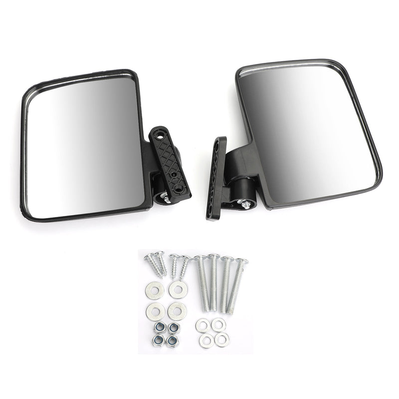 1 par de espejos laterales para carrito de golf, espejo retrovisor compatible con Club Car para EZ-GO Yamaha Generic
