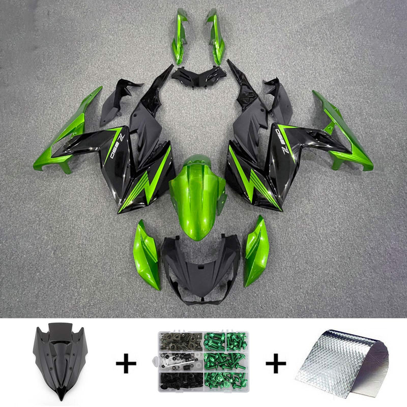 كاواساكي Z250 Z300 2015-2016 Fairing Kit هيكل السيارة بلاستيك ABS