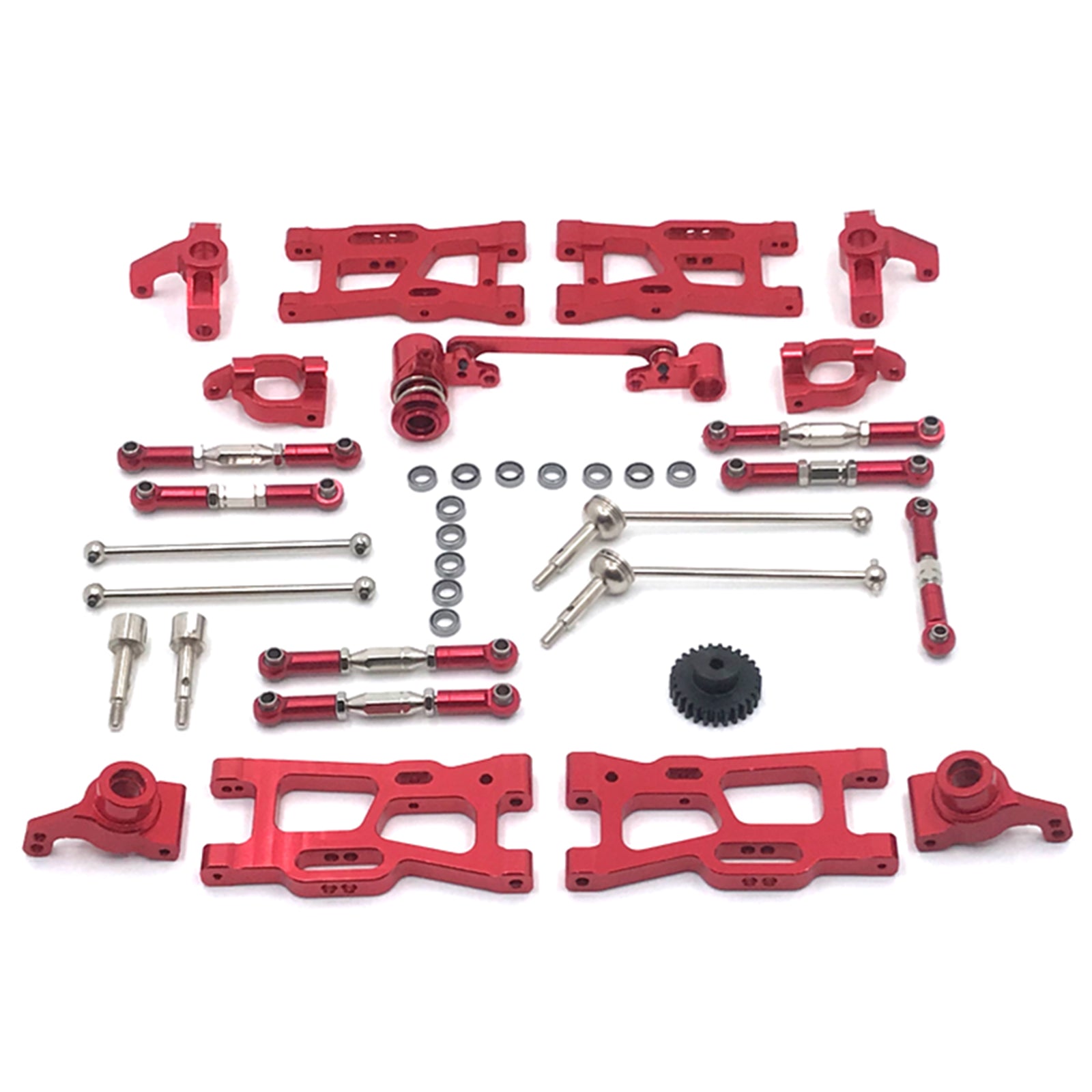 12Pcs Upgrades RC Parts Kit For Wltoys 144001 144002 124016 124017 124018 124019