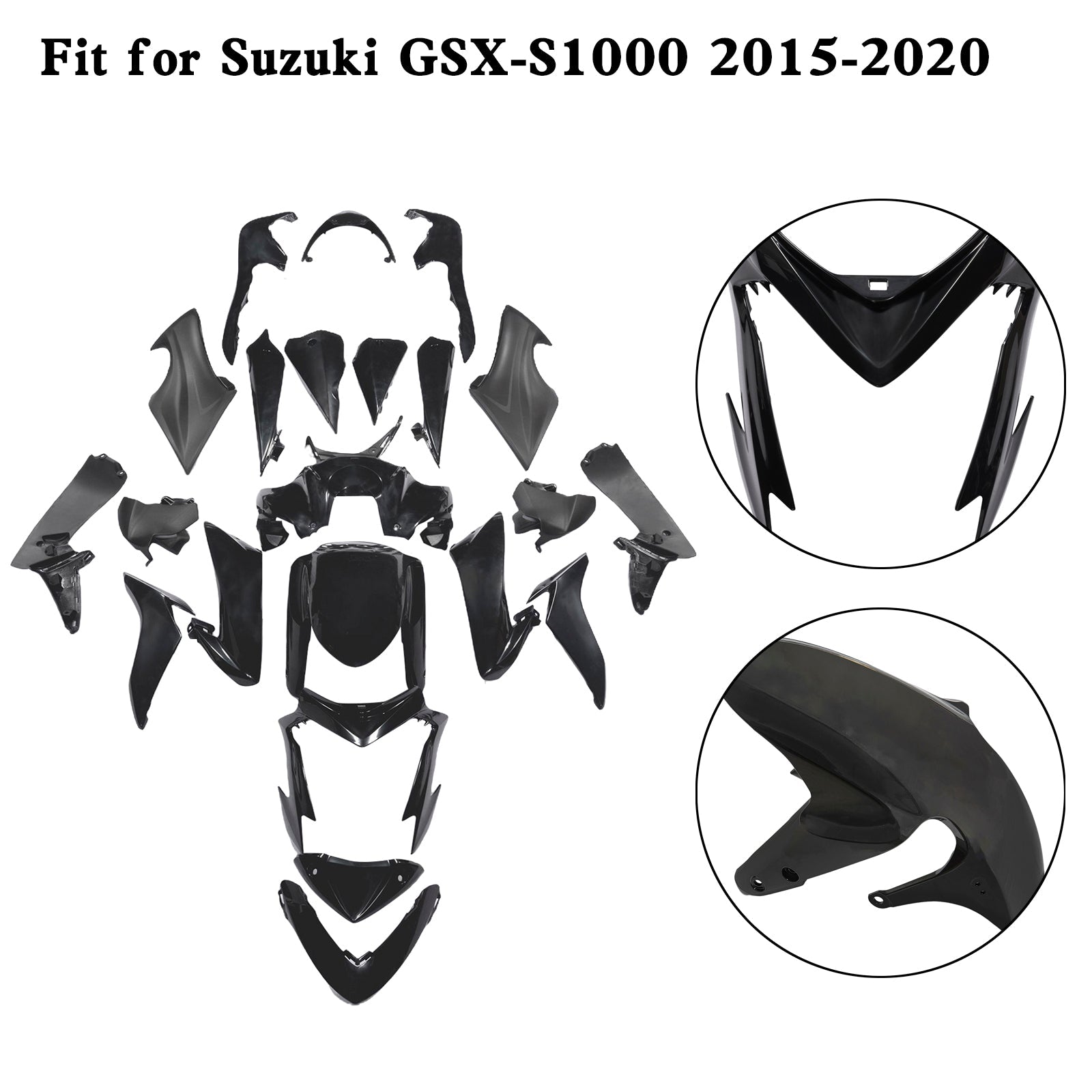 2015-2020 Suzuki GSX-S 1000 Bodywork Fairing Injection Molding Unpainted