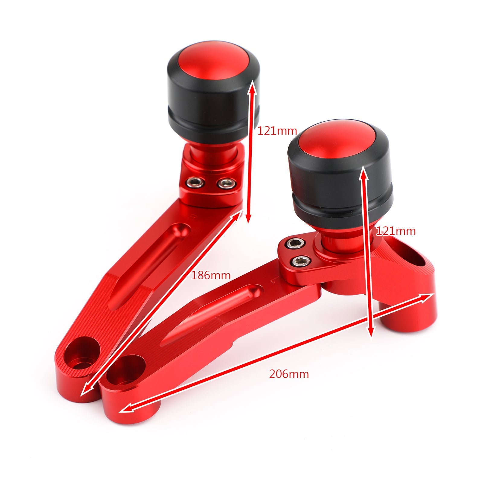 Engine Frame Sliders Crash Protectors Kit for Honda CB650R 2019-2021 Red Generic