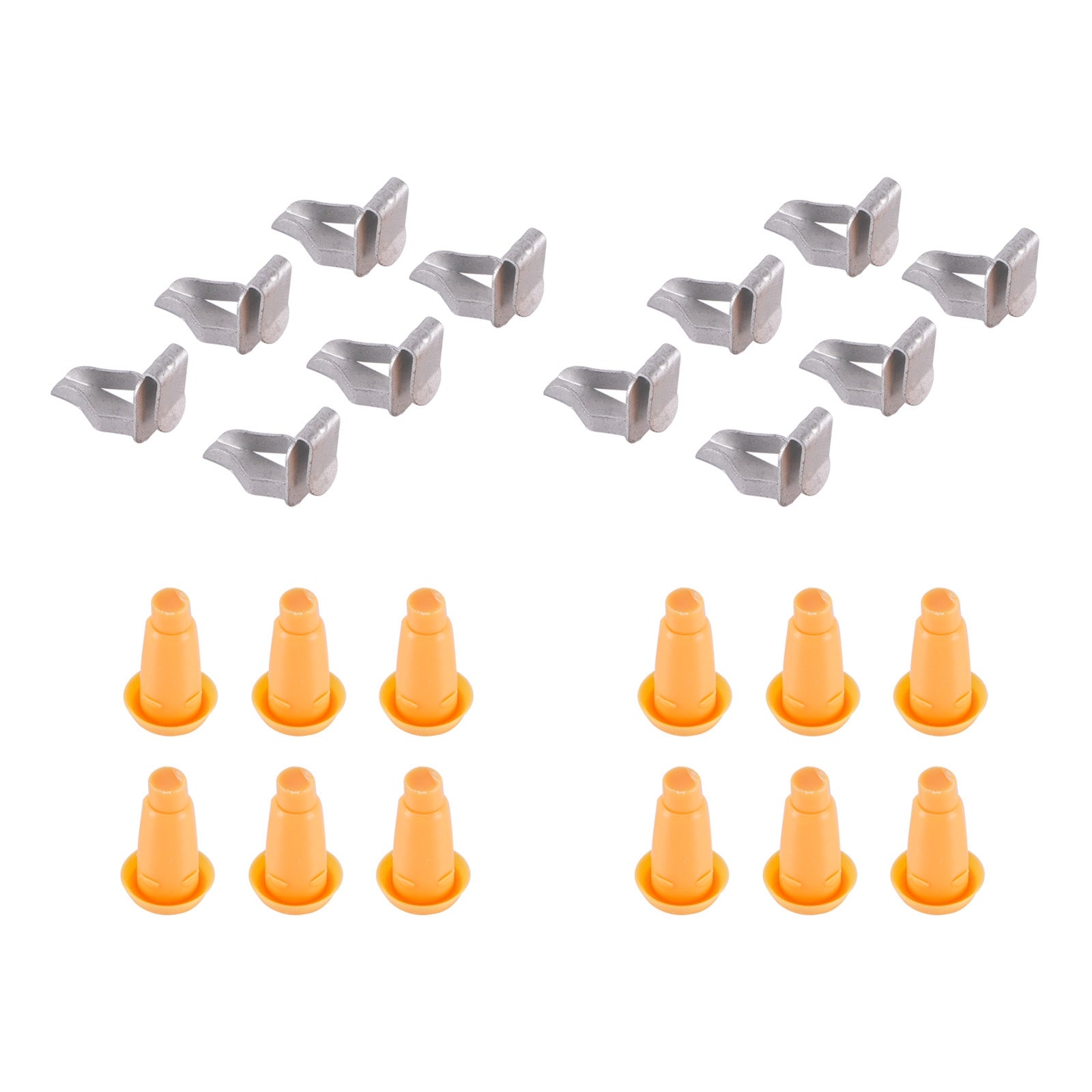 24PCS Set 12 Front Door Panel Frame Plugs+12 Door Panel Clips Kit For Pontiac