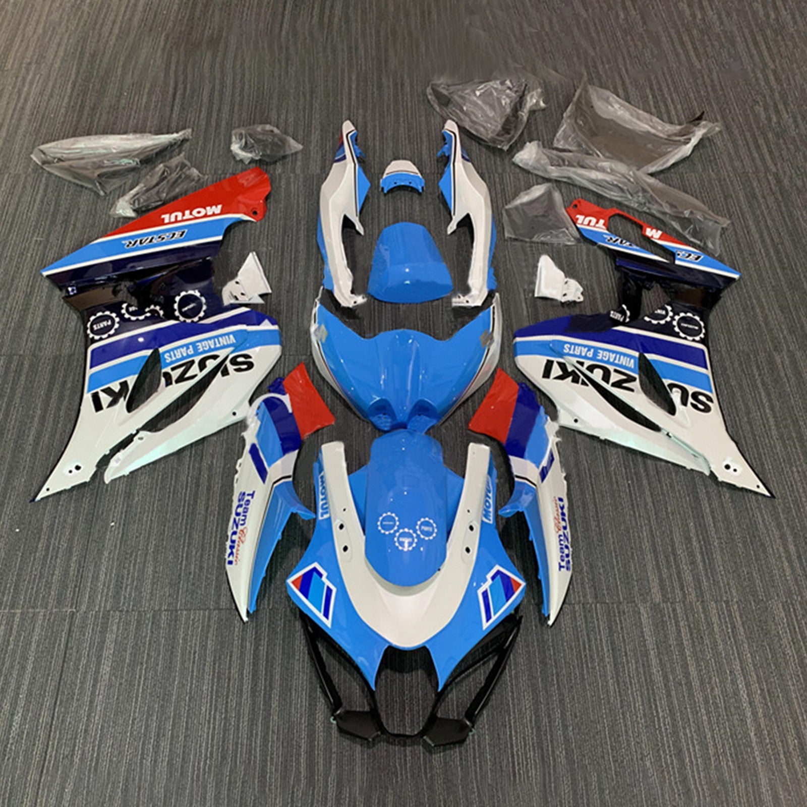 سوزوكي GSXR1000 2017-2023 K17 Fairing Kit هيكل السيارة بلاستيك ABS