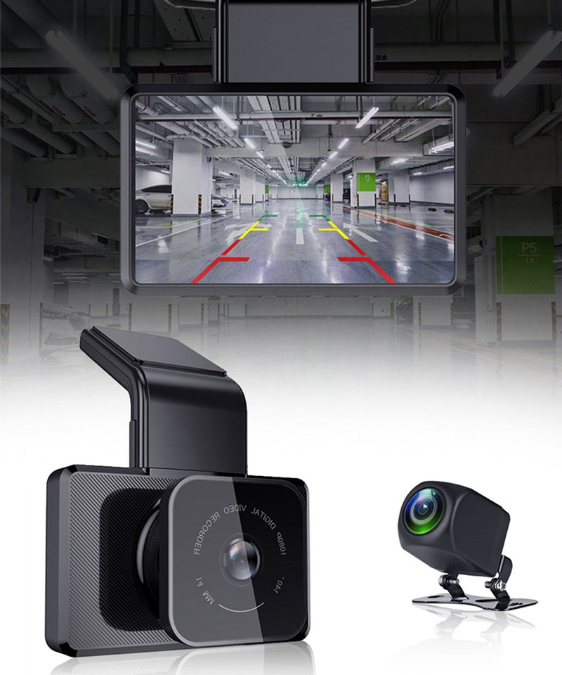 سيارة GPS مدمجة WIFI FHD 1080P كاميرا أمامية للسيارات رؤية ليلية مسجل قيادة