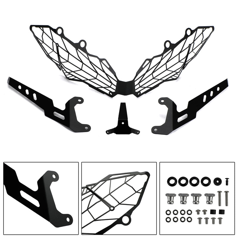 Kawasaki Versys 1000 2019-2021 Protector de faros Cubierta de luz delantera negra