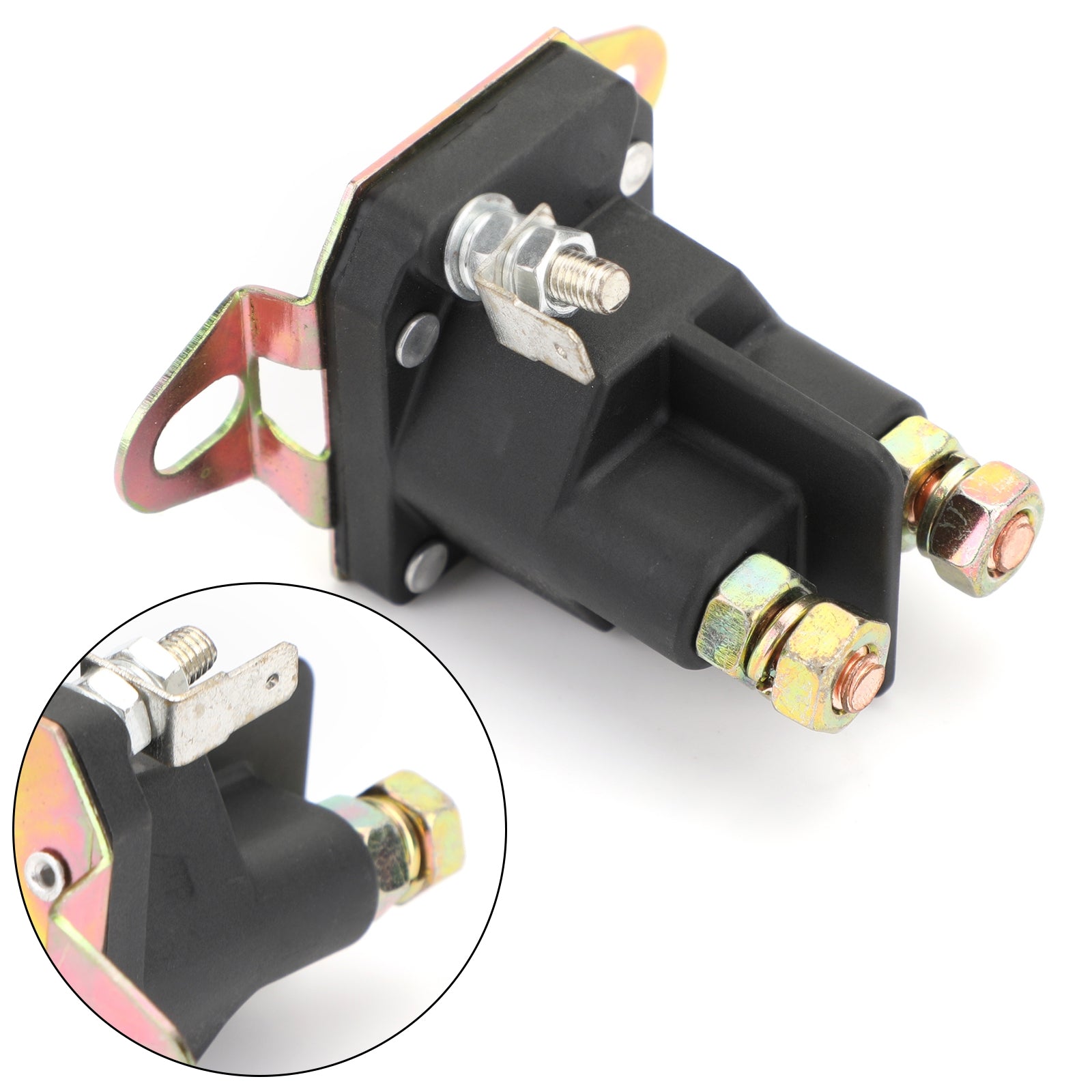 Solenoide de 3 postes para tractor de césped compatible con 7701100MA 7769224MA 94613MA 9924285 110832X genérico