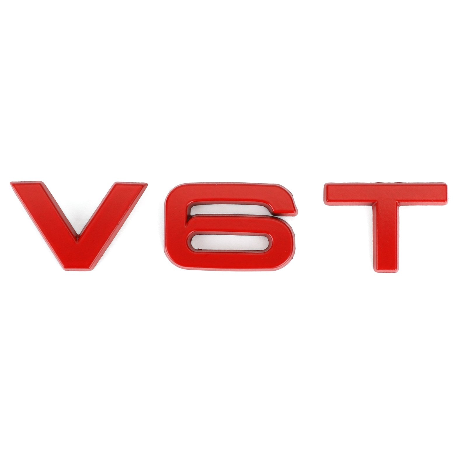 V6T Emblem Badge Fit For AUDI A1 A3 A4 A5 A6 A7 Q3 Q5 Q7 S6 S7 S8 S4 SQ5 Red Generic