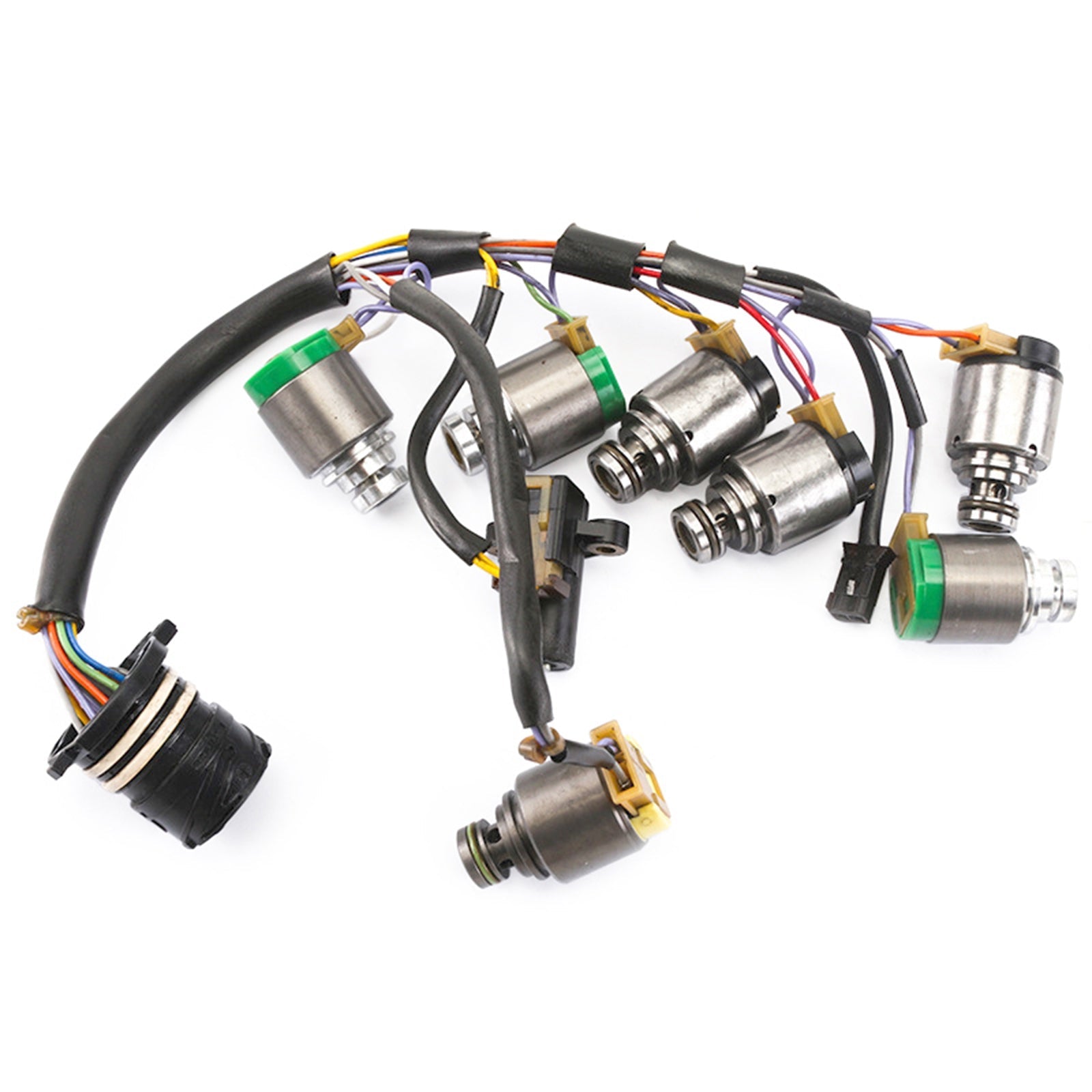 Audi A6 2000-2005 5 SP F/AWD V6 2.5L 2.7L 7PCS 5HP19 Transmission Solenoids With Internal Harness