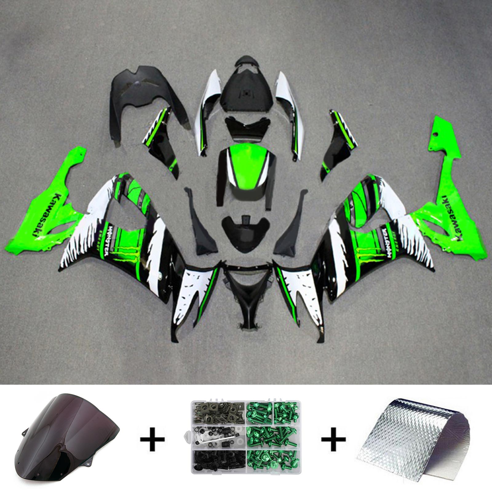 Kawasaki ZX10R 2008-2010 Fairing Kit Bodywork Plastic ABS