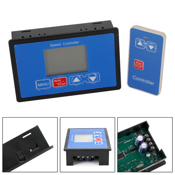 Digital LCD Smart PWM DC Controlador de velocidad del motor Control remoto inalámbrico 30A