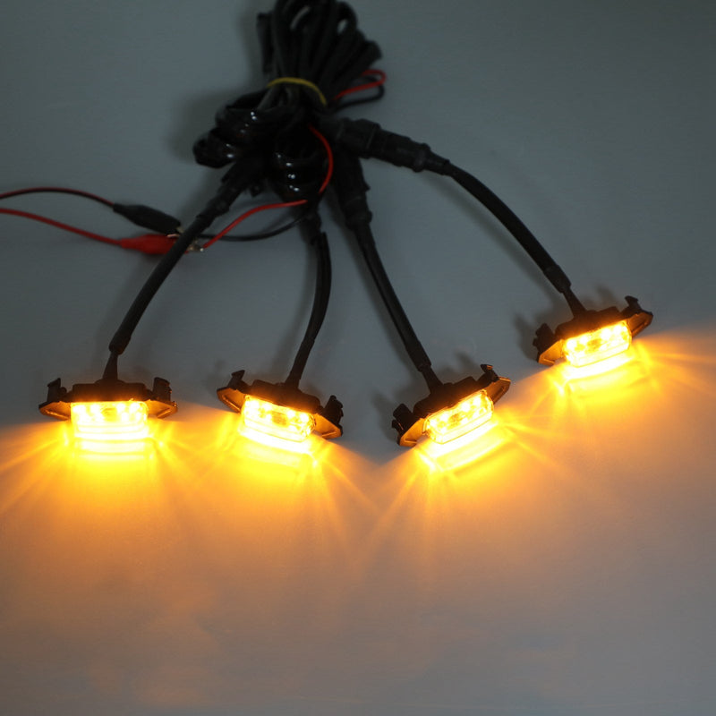 Juego de 4 luces LED compatibles con rejilla de parachoques delantero Tacoma 2016-2020 PT228-35170 transparente genérico 
