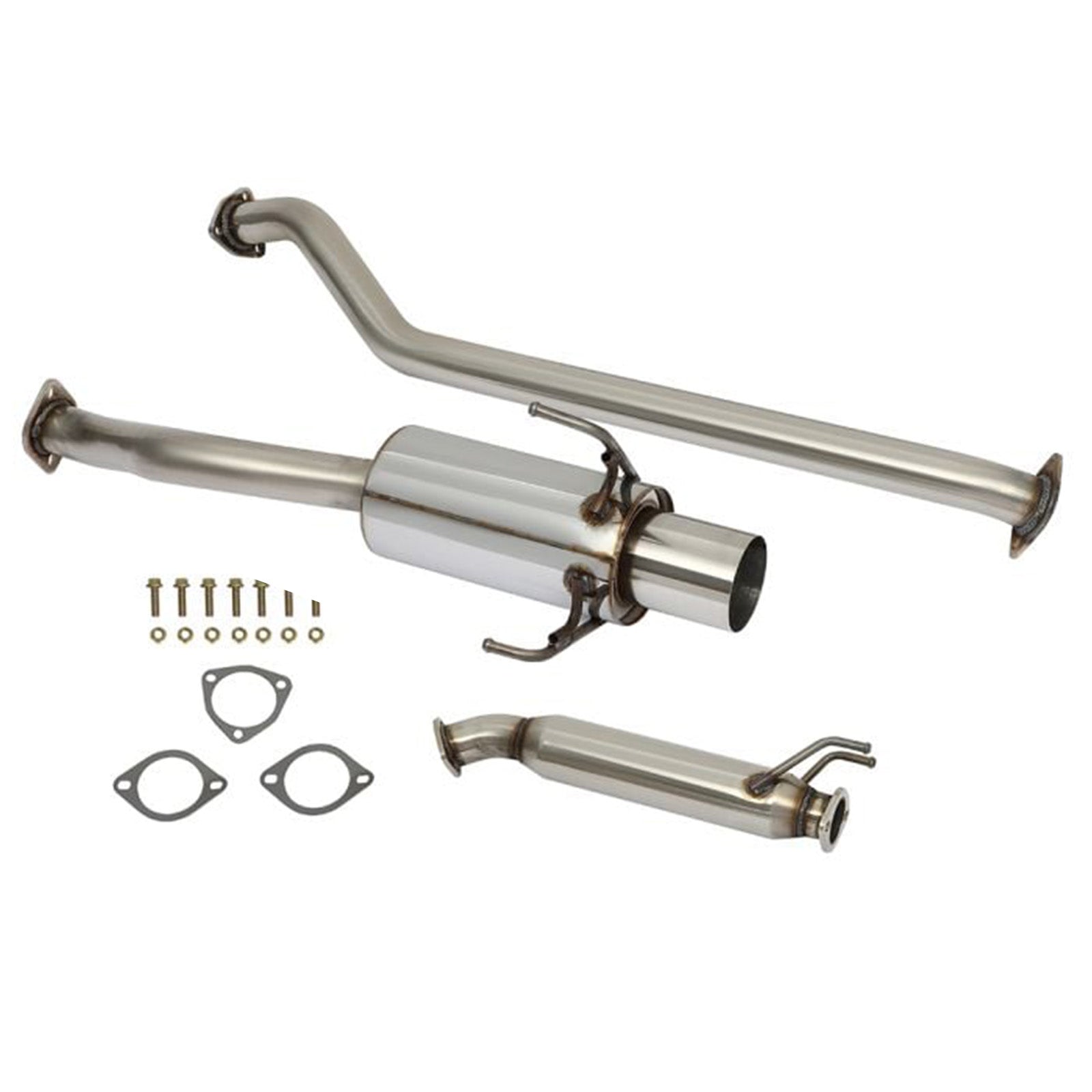 2.0L Tip Muffler Catback Exhaust System for 2002-2005 Honda Civic