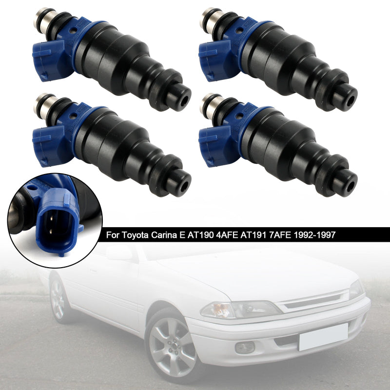 4 Uds inyector de combustible 23250-02030 compatible con Toyota Carina 1992-1997 23209-02030