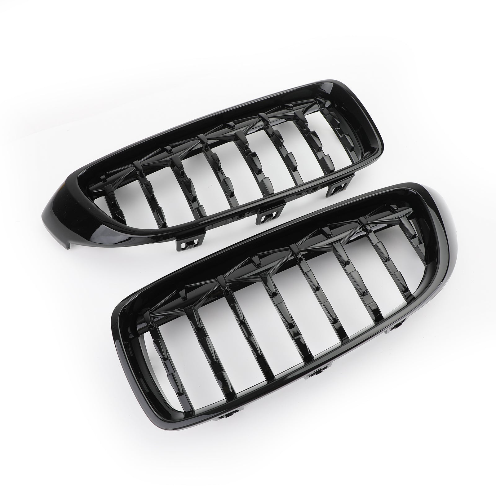 Diamond Front Upper Grille For BMW 4 Series F32 F33 F36 F82 14-2018 Gloss Black Generic