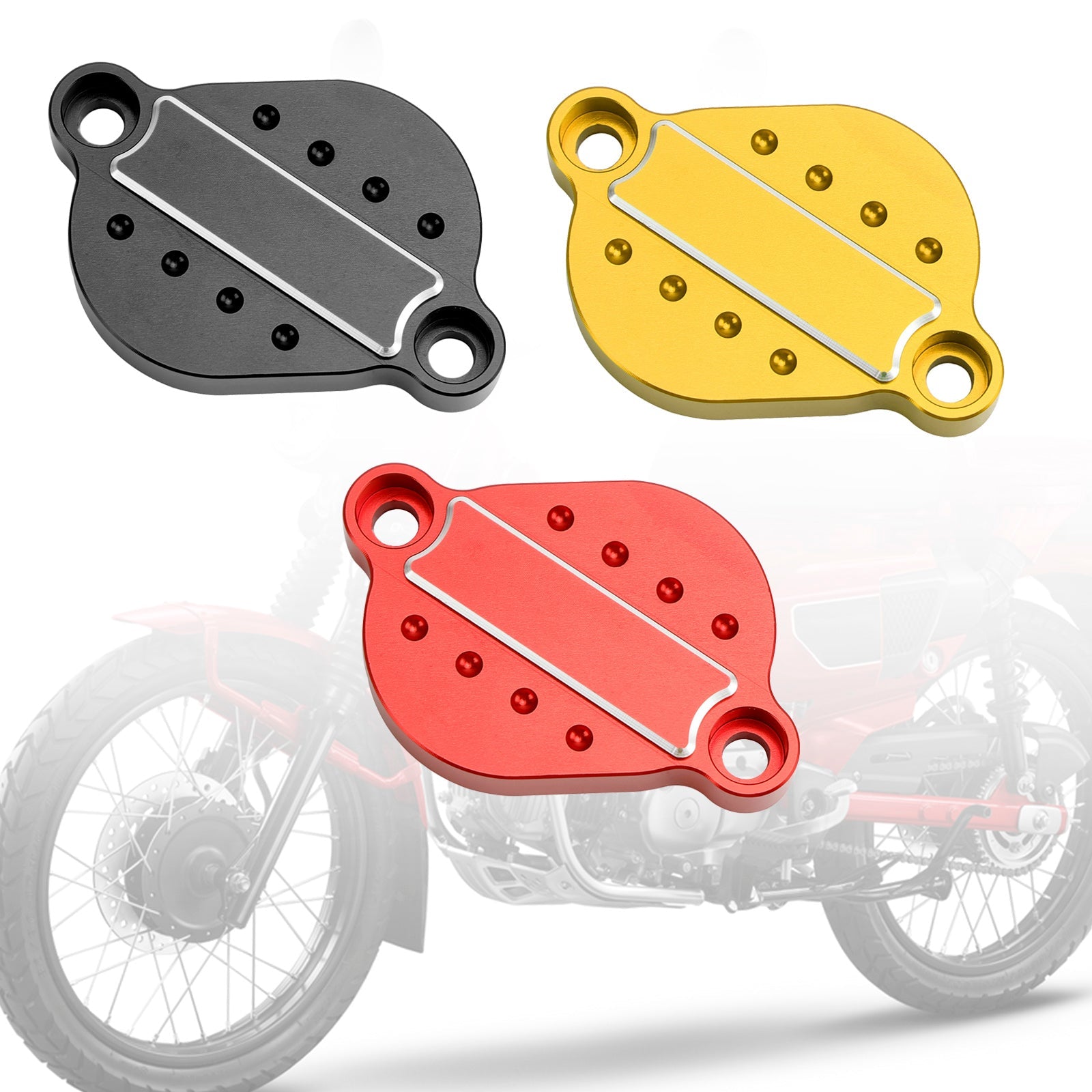 Tapa del cilindro del motor, cubierta de válvula de taqué para Honda Ct125 Cub Hunter Monkey Red