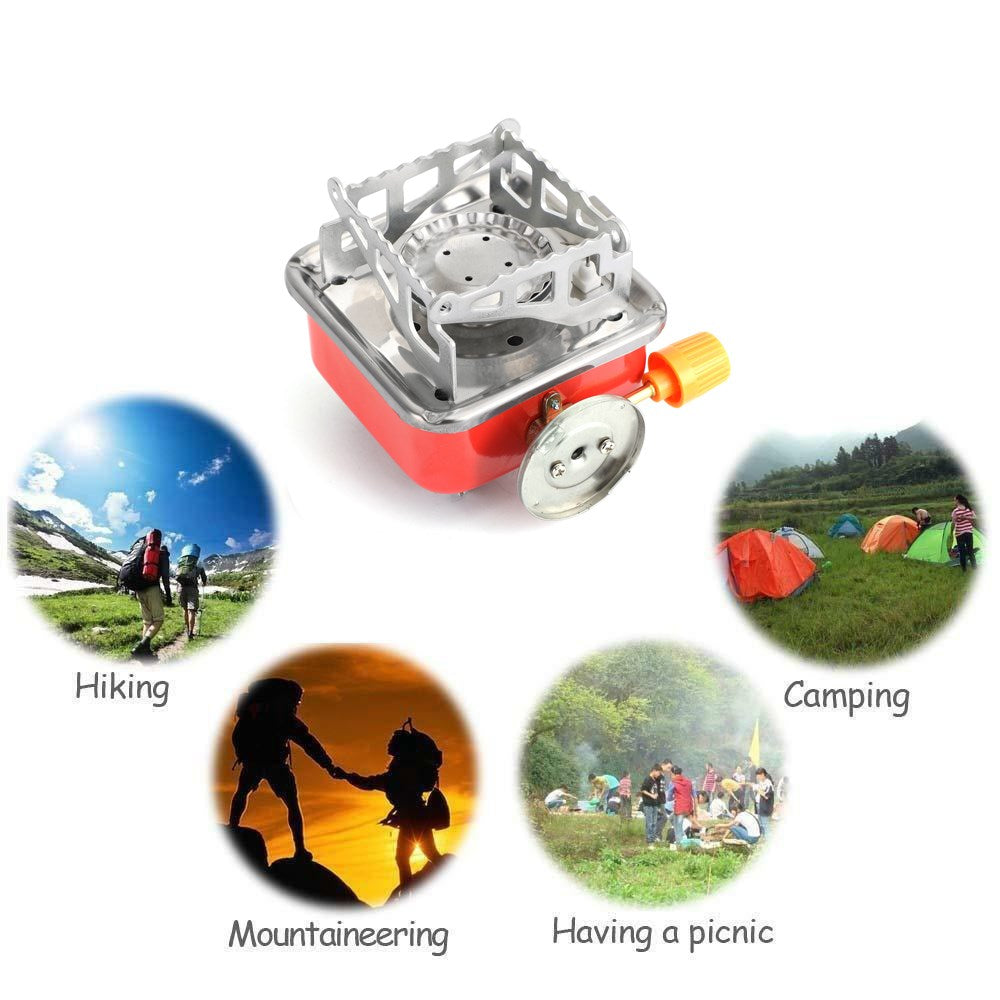 Outdoor Portable Cooking Stove Butane Gas BBQ Hiking Camping Fishing Coffee