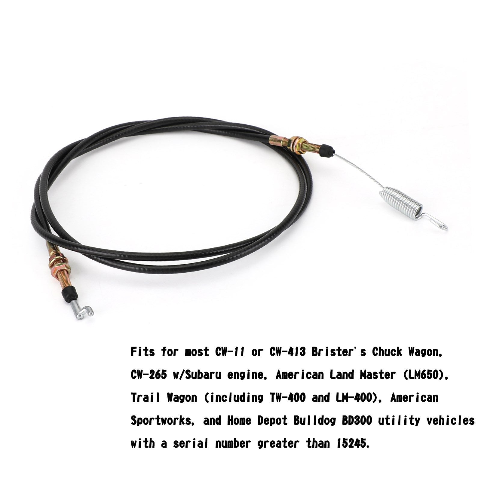 1Pcs Shifter Cable 2-11082 For Chuck Wagon Trail Wagon Land Master LM400 LM650