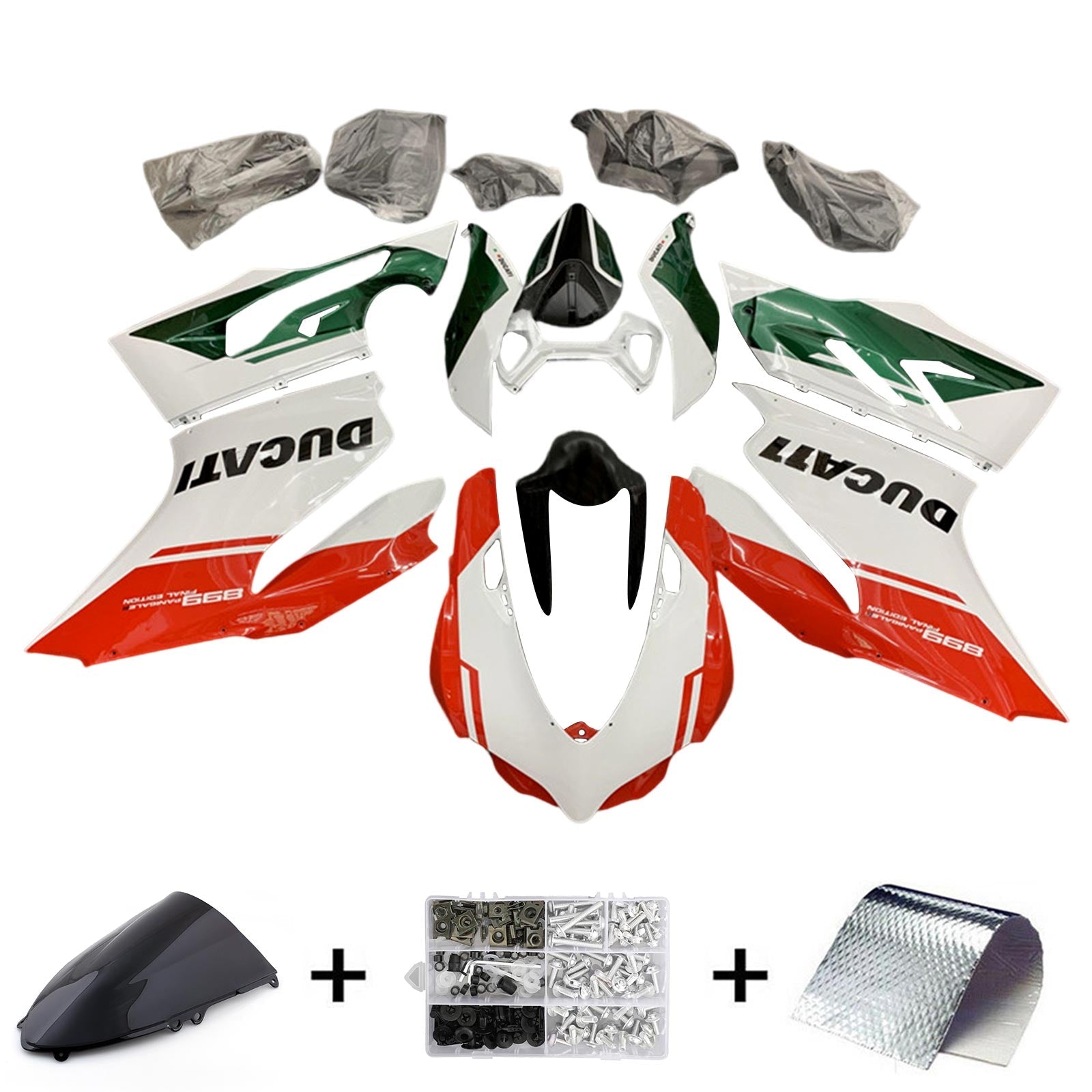 Ducati 1199 899 2012-2015 Kit Carenado Carrocería Plástico ABS