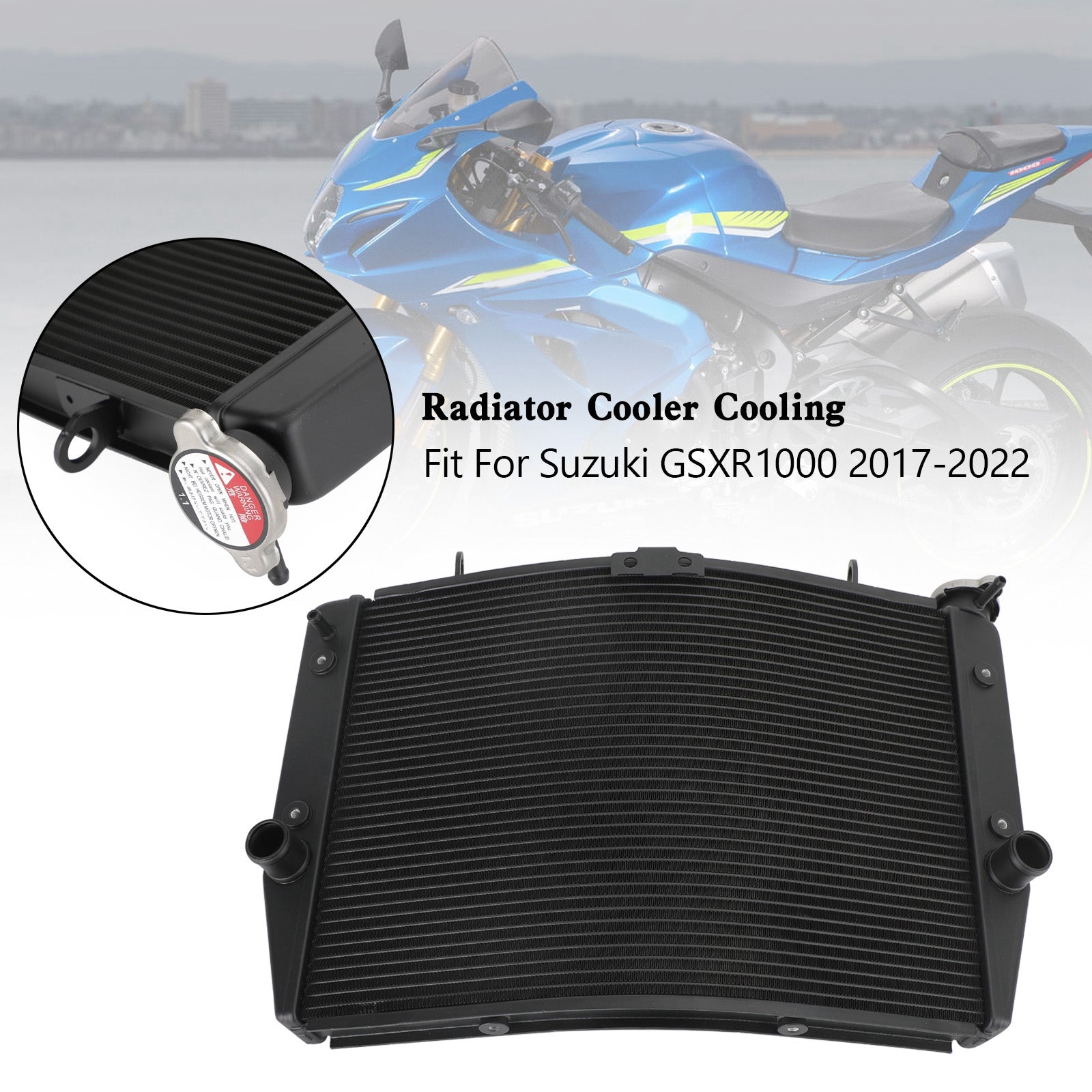 2017-2024 Suzuki GSXR 1000 GSX-R K11 Engine Radiator Cooler Cooling