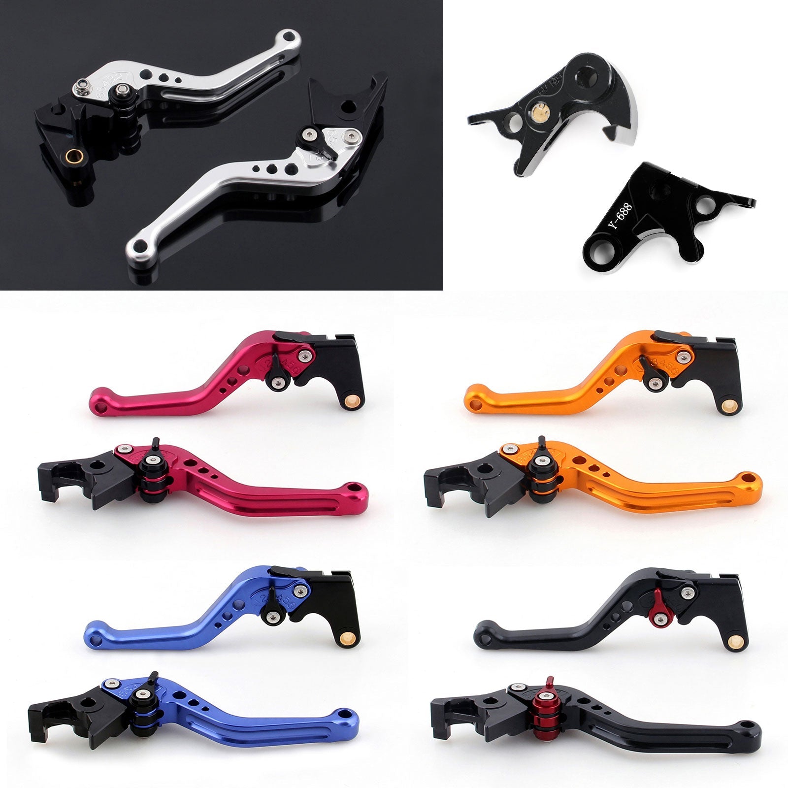 Short Clutch Brake Lever fit for Yamaha MT-09 Tracer 900/GT 21-22 YZF R6 17-20 Generic