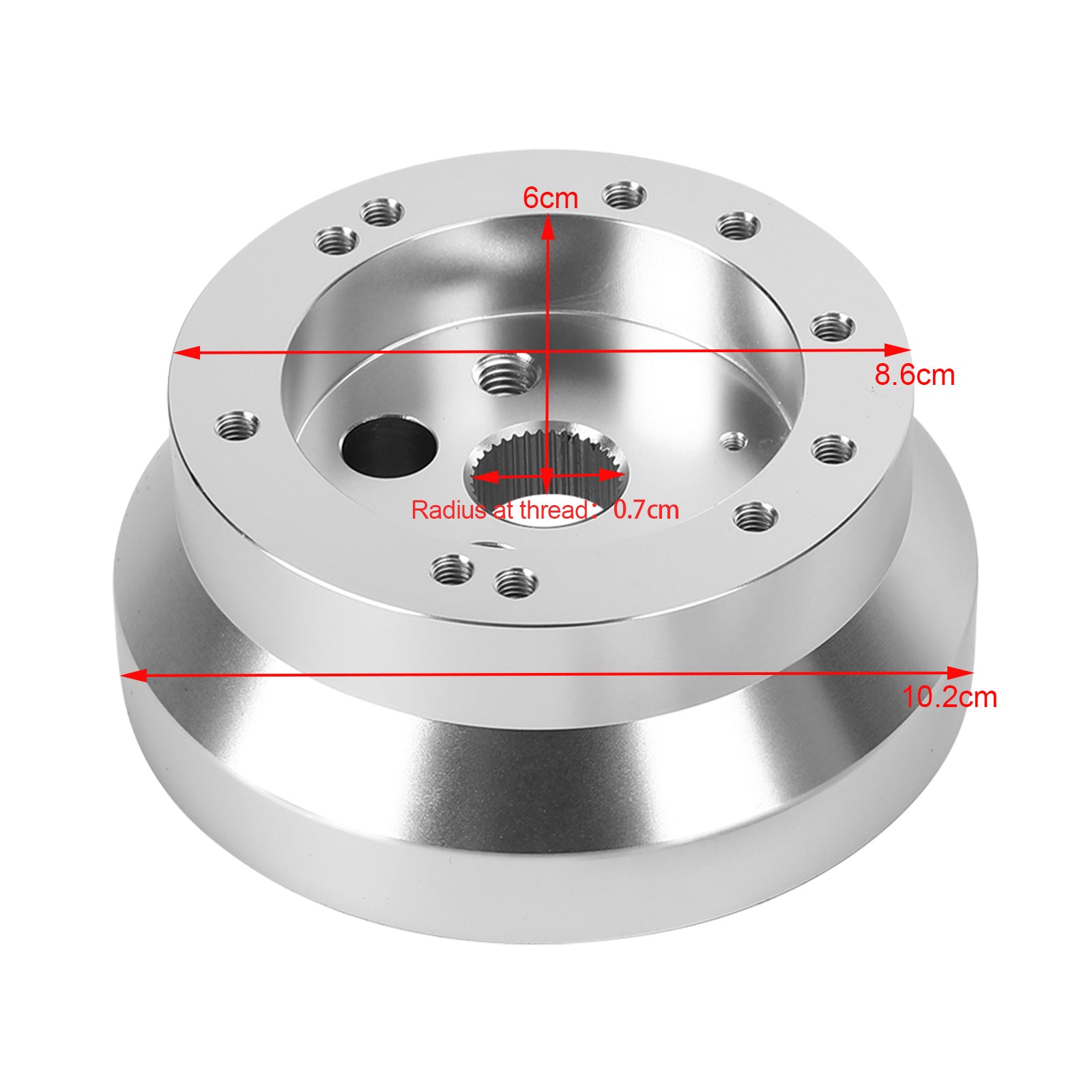 5 & 6 Hole Steering Wheel Polished Short Hub Adapter Kit NEW For Ididit GM Chevy Generic