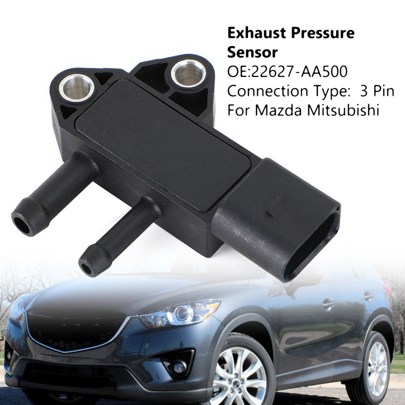 DPF Exhaust Pressure Sensor 22627-AA500 For Mazda 3 6 CX-5 ASX Pajero Generic