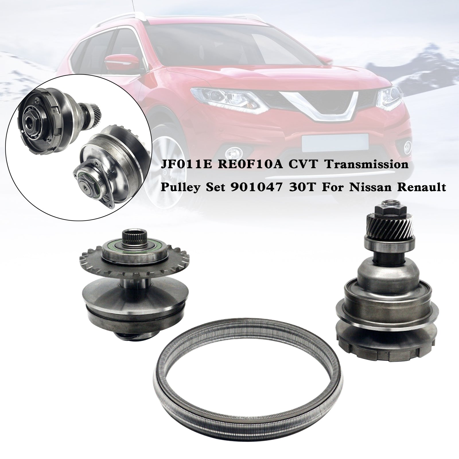 2007-2012 Nissan Sentra Dodge Caliber JF011E RE0F10A CVT Transmission Pulley Set 901047 30T