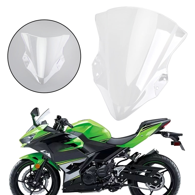 ABS Plastic Motorcycle Windshield Windscreen For Kawasaki 2018-2022 Ninja 400 Generic