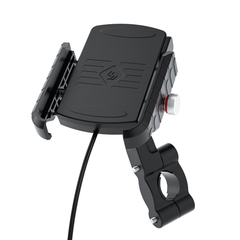 Soporte de carga inalámbrico de 15W Qc3.0 Carga de teléfono Universal para Moto Scooter BlackB Genérico