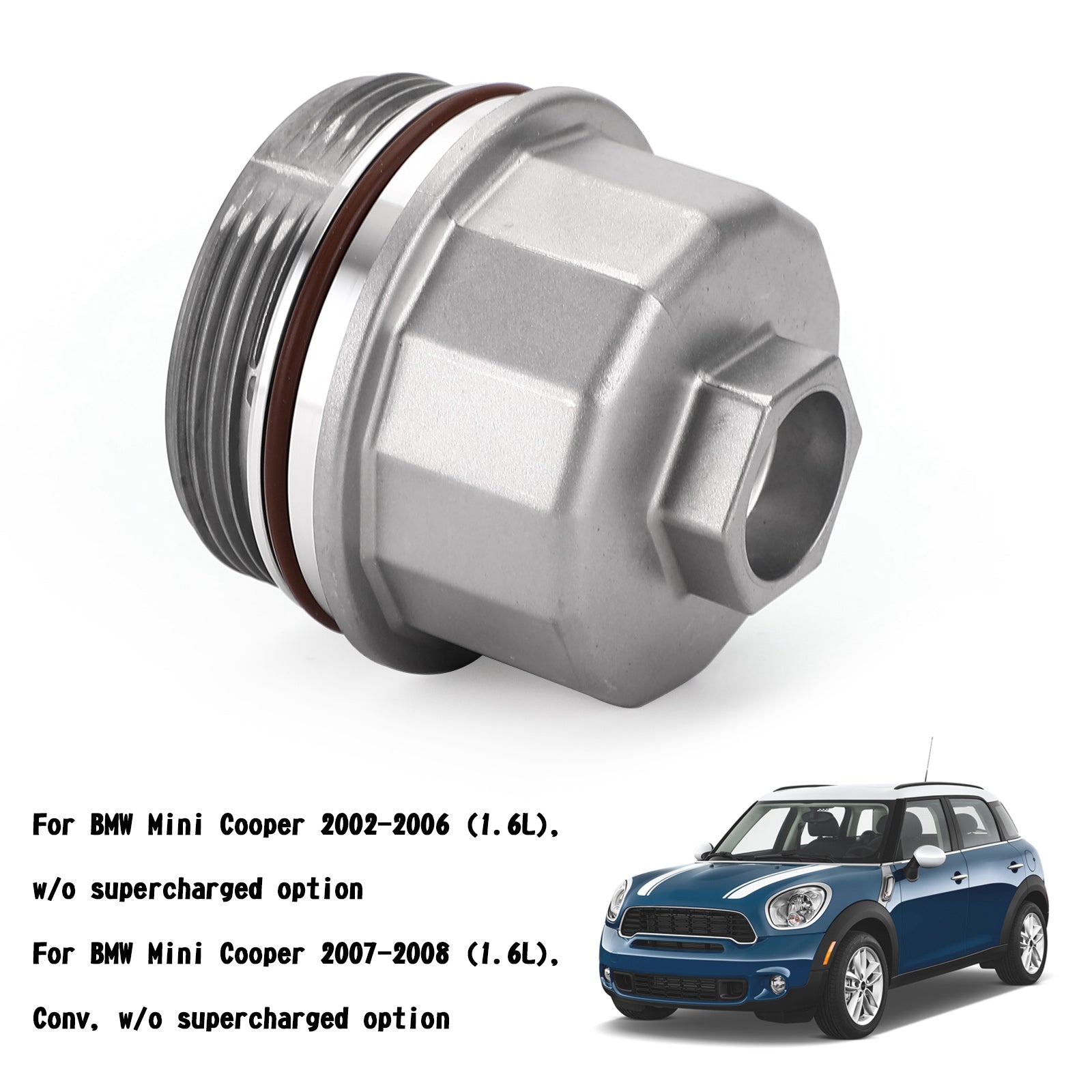 Oil Filter Housing Cover Cap 79J106 Fit Mini Cooper 1.6L 2002-2008 04693352AA Generic