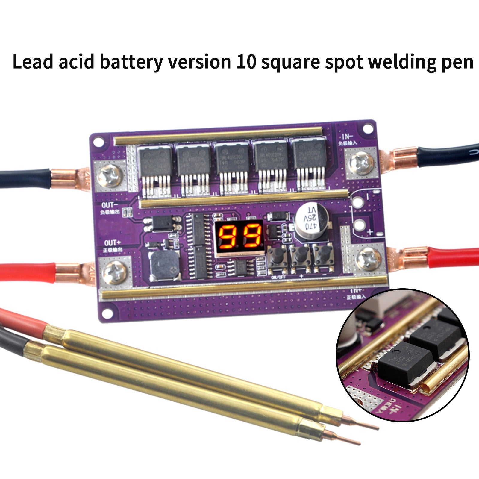 99 Gears Of Power Adjustable Mini Spot Welder Controller Board DIY Kit