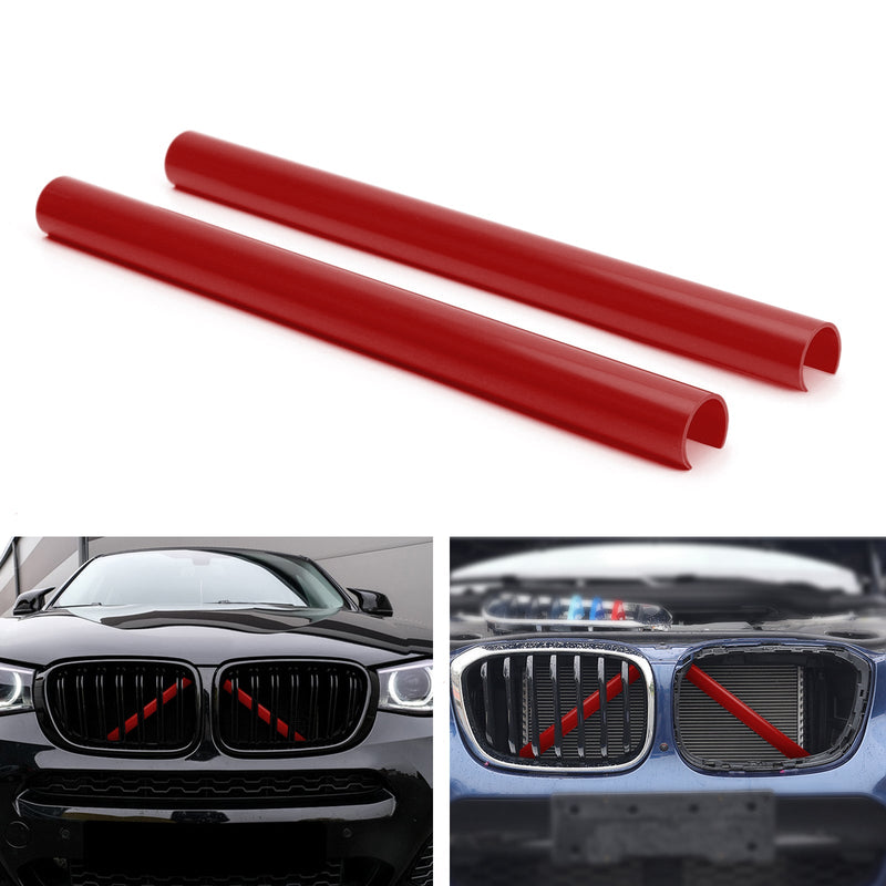 #D Color Support Grill Bar V Brace Wrap For BMW F25 F26 Blue Generic