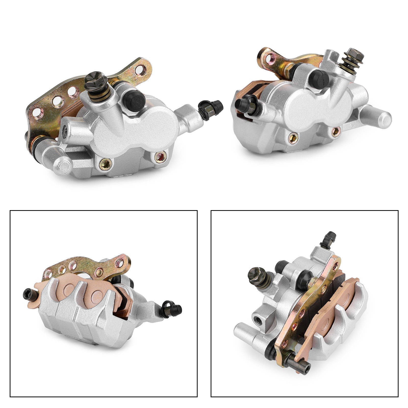 L&R Front Brake Caliper Set 43041-1518 For Kawasaki KLF 300 400 KVF 650 750 Generic